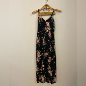Old Navy Black Floral Cami Dress | S